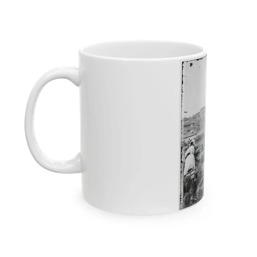 Atlanta, Ga. Railroad Depot; A Nearer View (U.S. Civil War) White Coffee Mug - Go Mug Yourself