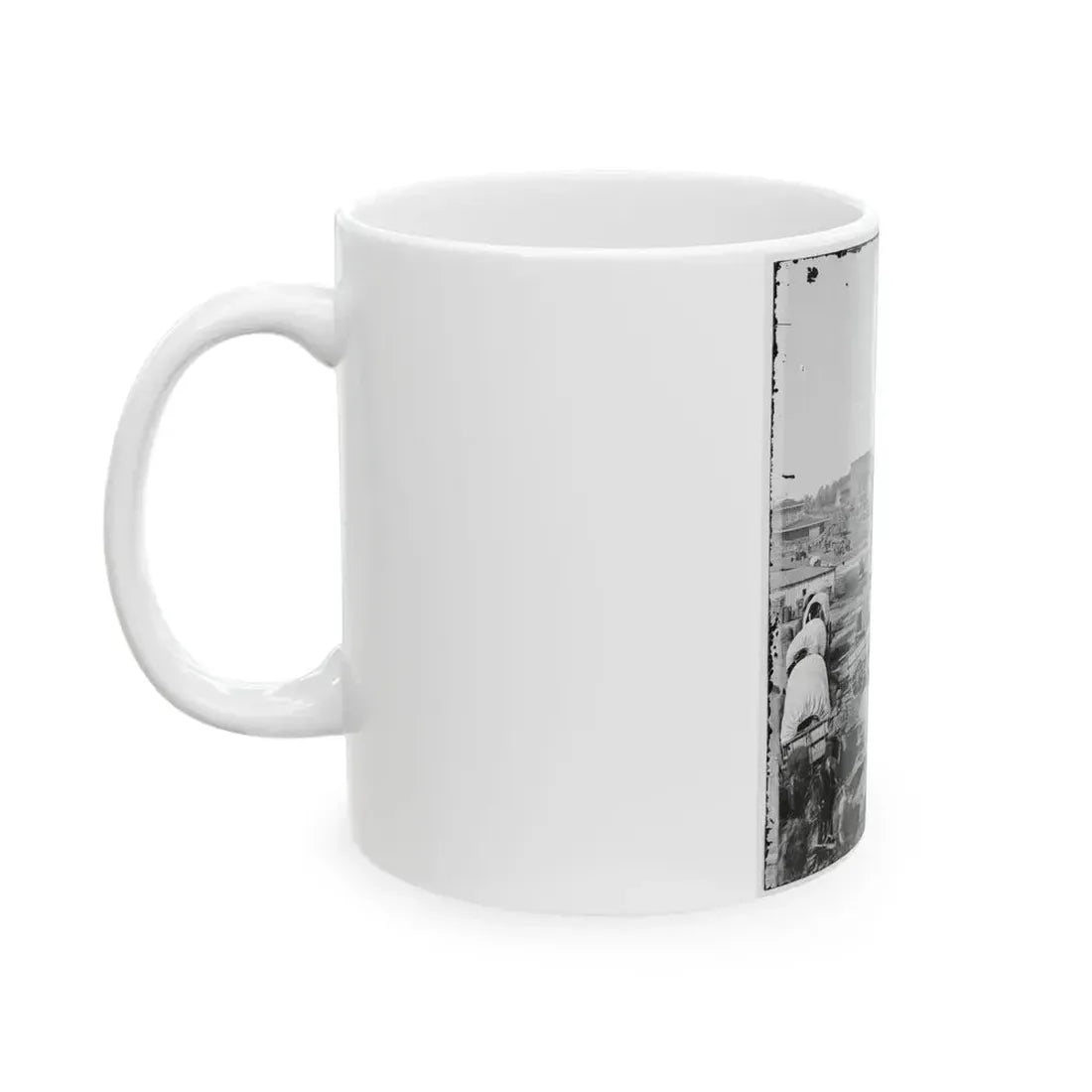 Atlanta, Ga. Railroad Depot; A Nearer View (U.S. Civil War) White Coffee Mug - Go Mug Yourself