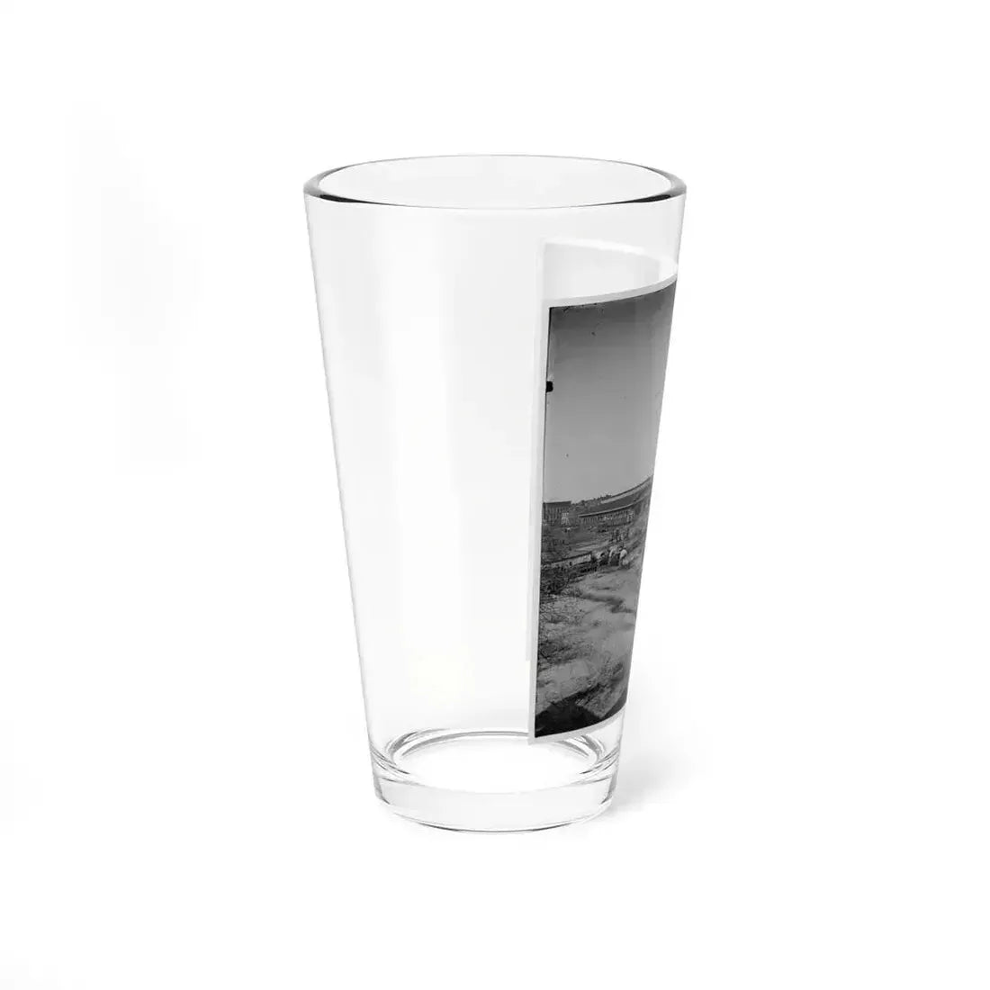 Atlanta, Ga. Railroad Depot And Yard; Trout House And Masonic Hall In Background (U.S. Civil War) Pint Glass 16oz - Go Mug Yourself