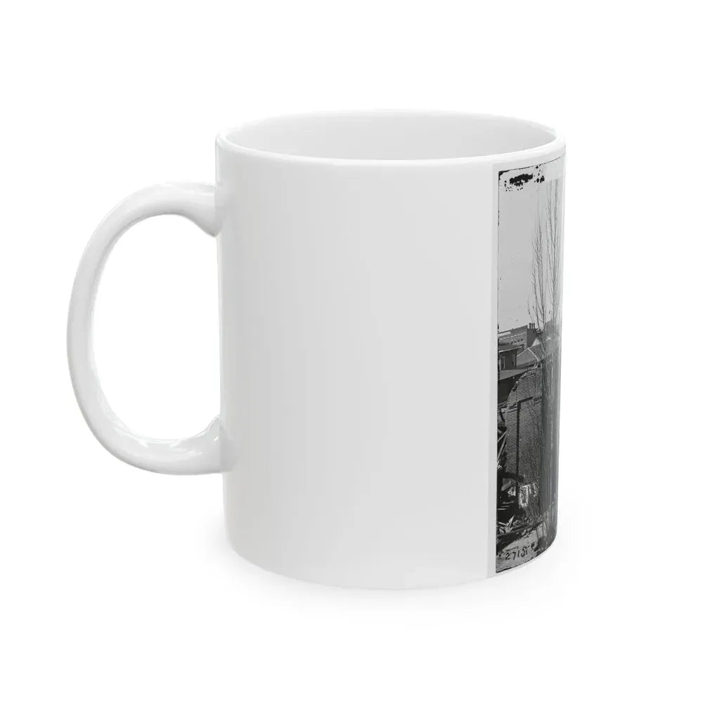 Atlanta, Ga. Ruins Of Depot, Blown Up On Sherman's Departure (U.S. Civil War) White Coffee Mug - Go Mug Yourself