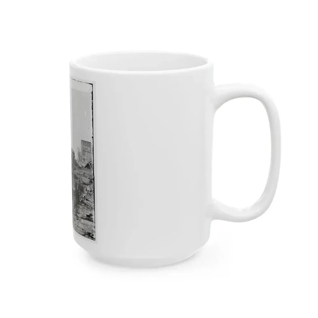 Atlanta, Ga. Ruins Of Depot, Blown Up On Sherman's Departure (U.S. Civil War) White Coffee Mug - Go Mug Yourself