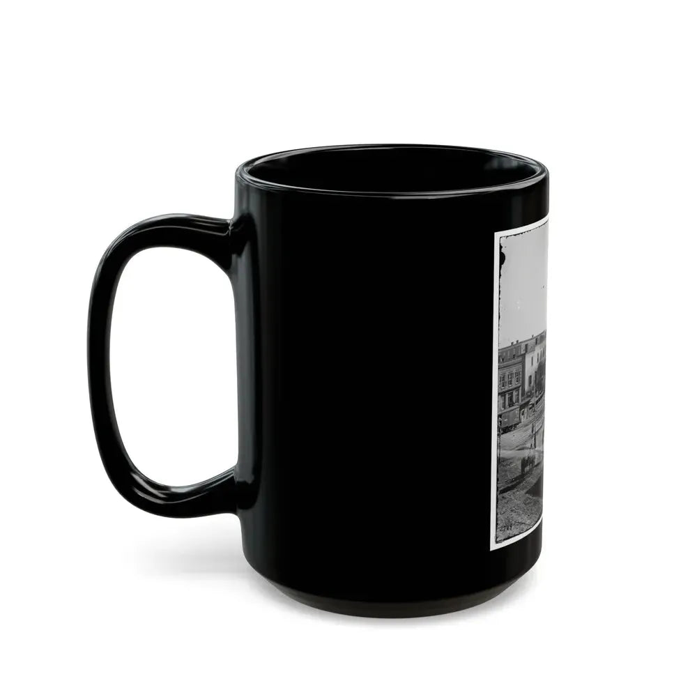 Atlanta, Ga. Soldiers On Boxcars At Railroad Depot (U.S. Civil War) Black Coffee Mug - Go Mug Yourself