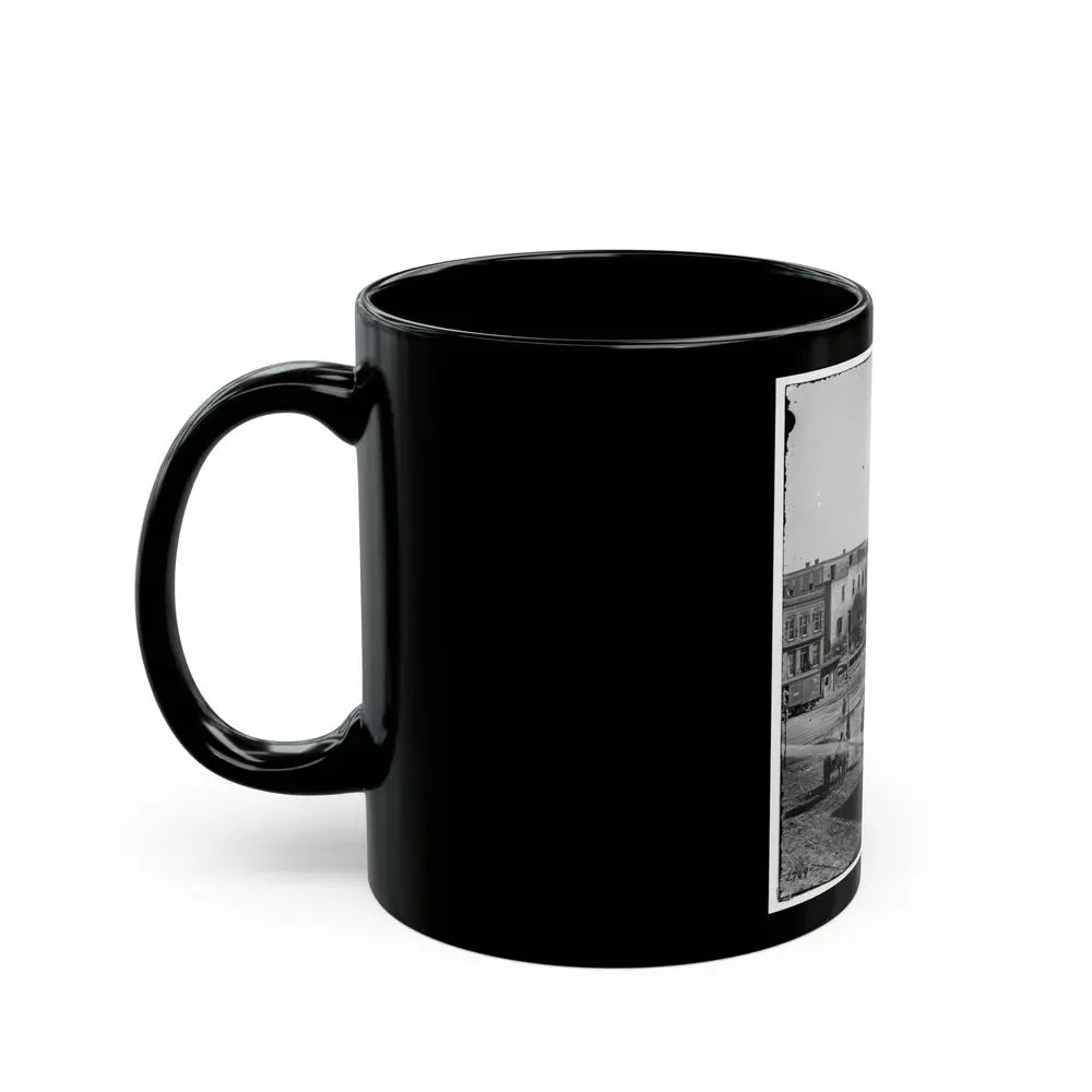 Atlanta, Ga. Soldiers On Boxcars At Railroad Depot (U.S. Civil War) Black Coffee Mug - Go Mug Yourself