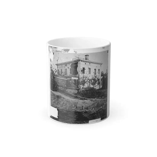 Atlanta, Ga. The Shell-Damaged Ponder House (U.S. Civil War) Color Changing Coffee Mug 11oz Default Title 11oz - Go Mug Yourself