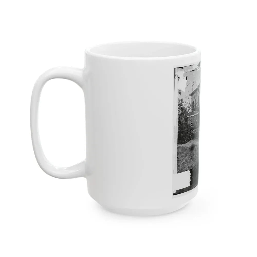 Atlanta, Ga. The Shell-Damaged Ponder House (U.S. Civil War) White Coffee Mug - Go Mug Yourself