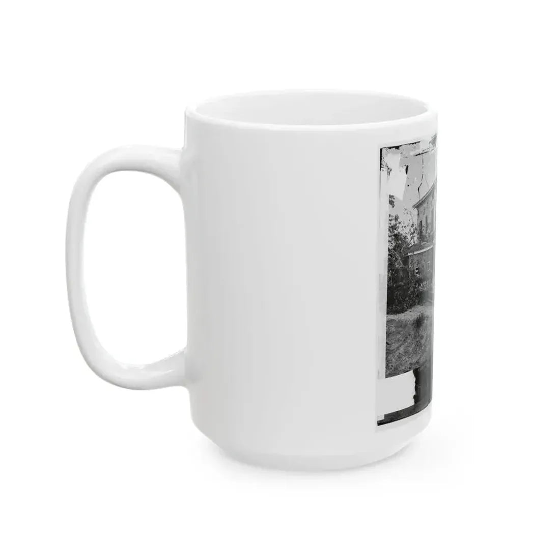Atlanta, Ga. The Shell-Damaged Ponder House (U.S. Civil War) White Coffee Mug - Go Mug Yourself