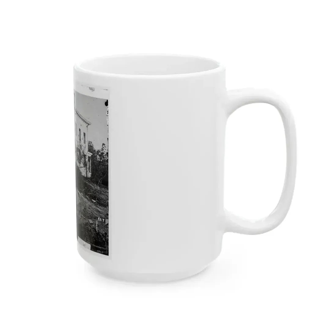 Atlanta, Ga. The Shell-Damaged Ponder House (U.S. Civil War) White Coffee Mug - Go Mug Yourself