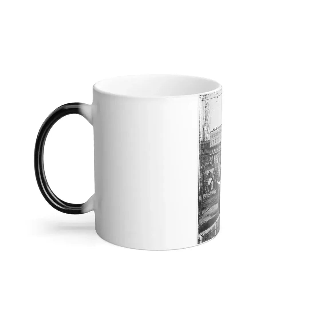 Atlanta, Ga. Trout House, Masonic Hall, and Federal Encampment on Decatur Street (U.S. Civil War) Color Changing Coffee Mug 11oz - Go Mug Yourself