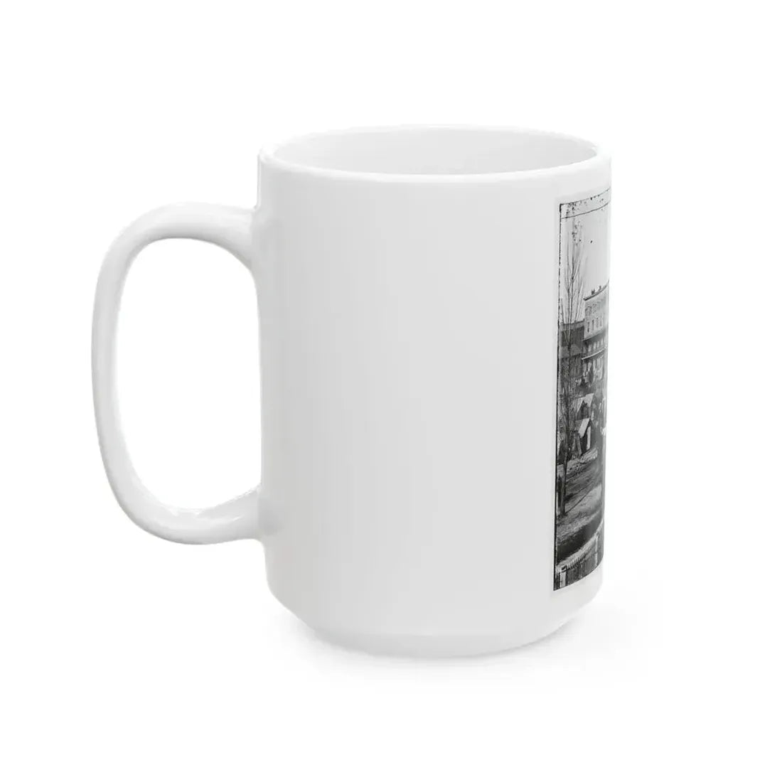 Atlanta, Ga. Trout House, Masonic Hall, And Federal Encampment On Decatur Street (U.S. Civil War) White Coffee Mug - Go Mug Yourself