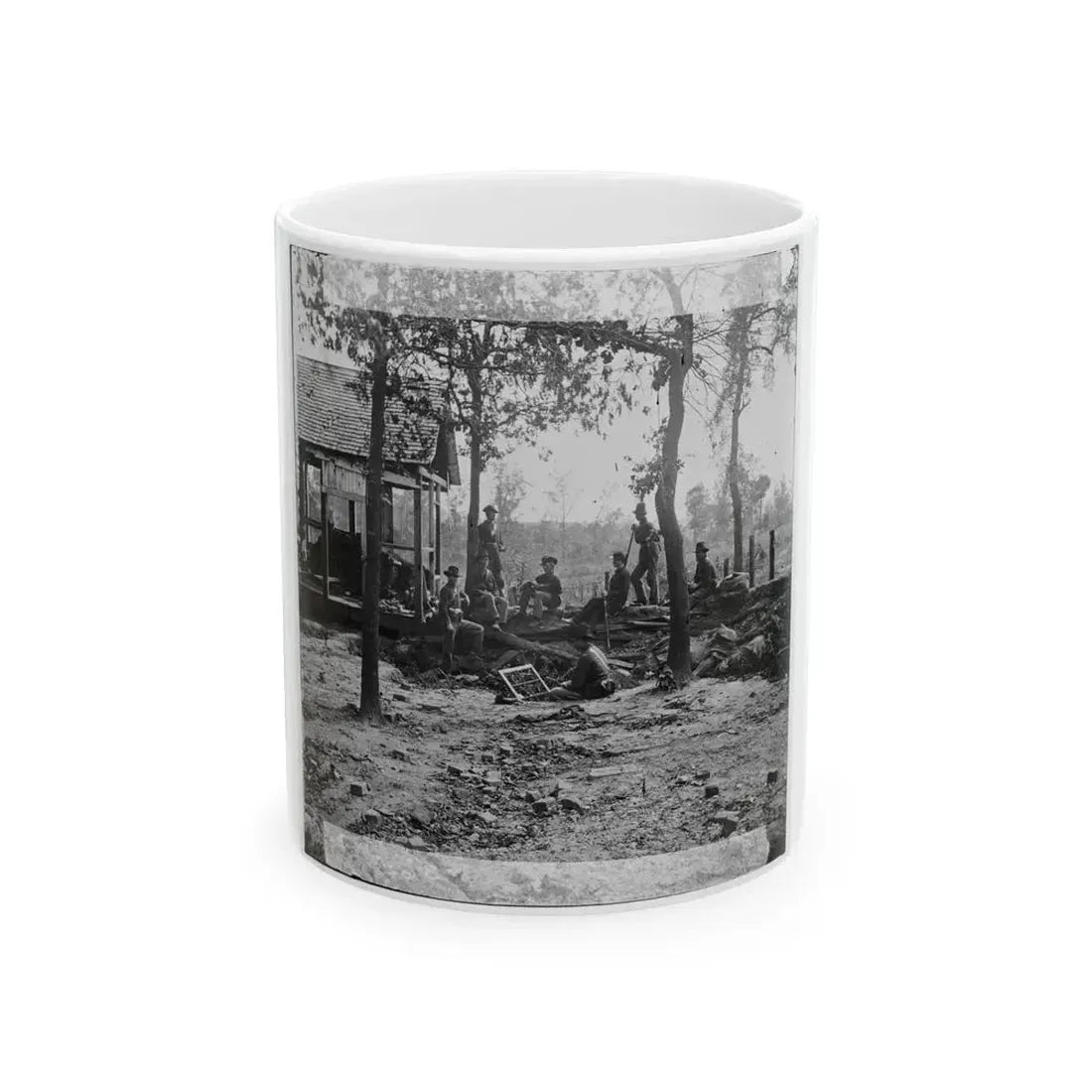 Atlanta, Ga., Vicinity. Federal Pickets Before The City (U.S. Civil War) White Coffee Mug 11oz - Go Mug Yourself