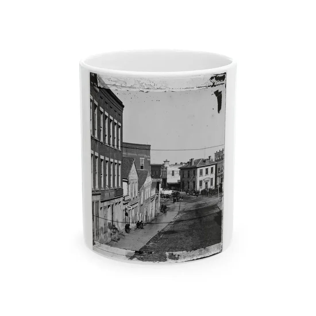 Atlanta, Ga. View On Whitehall Street (U.S. Civil War) White Coffee Mug 11oz - Go Mug Yourself