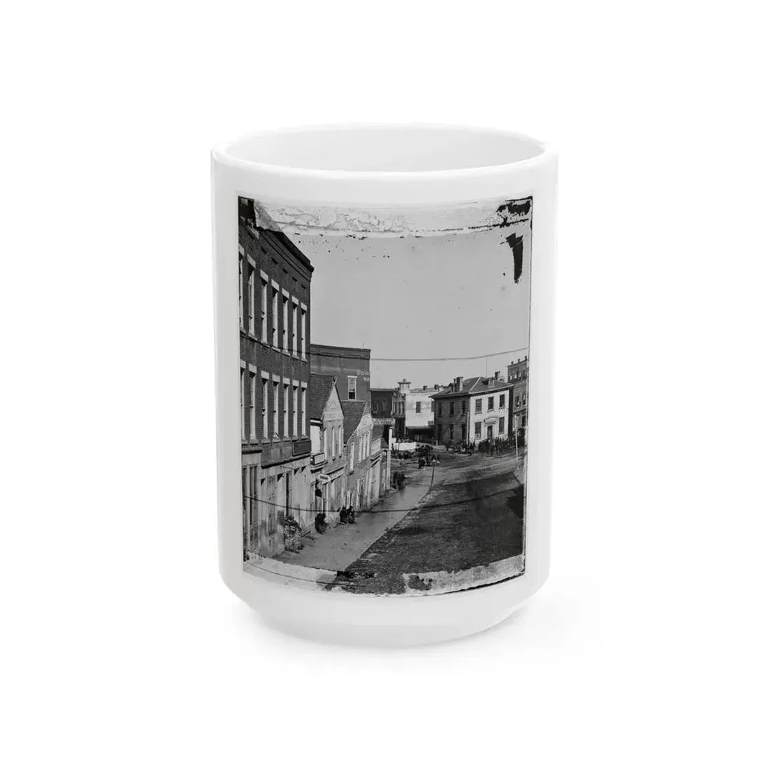 Atlanta, Ga. View On Whitehall Street (U.S. Civil War) White Coffee Mug 15oz - Go Mug Yourself