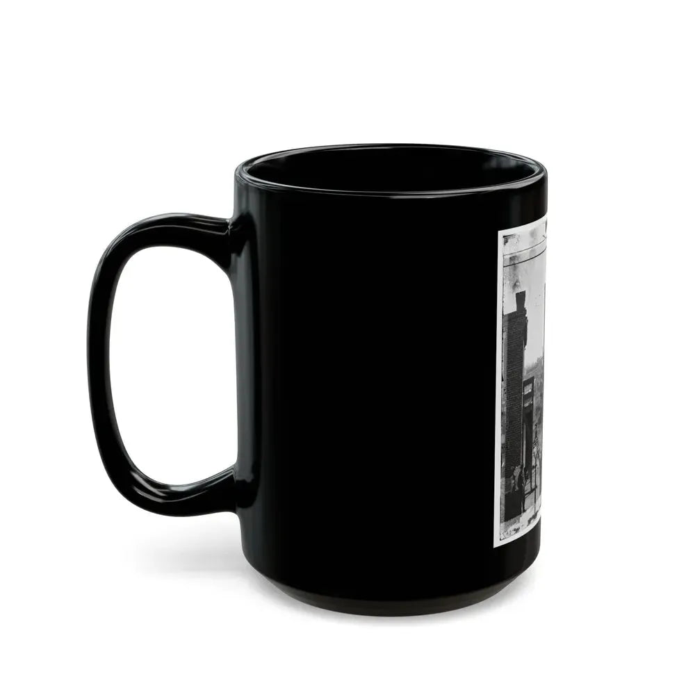 Atlanta, Ga. Wagon Train On Marietta Street (U.S. Civil War) Black Coffee Mug - Go Mug Yourself