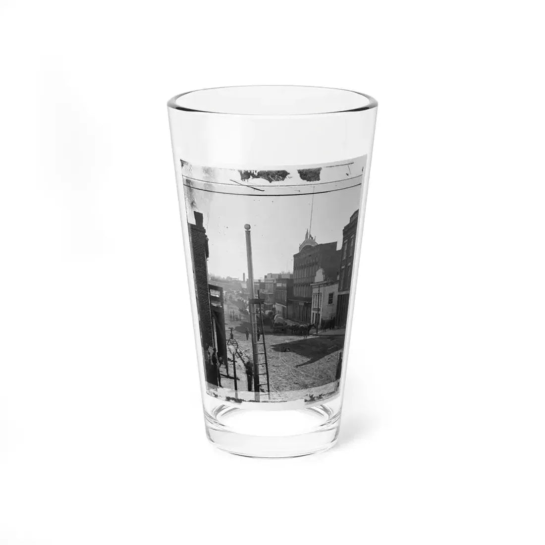 Atlanta, Ga. Wagon Train On Marietta Street (U.S. Civil War) Pint Glass 16oz 16oz - Go Mug Yourself