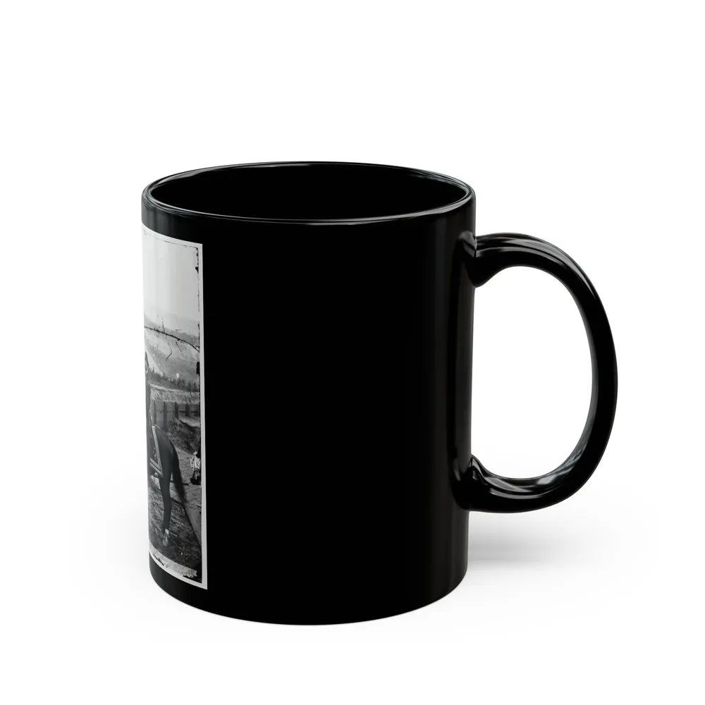 Atlanta, Ga. Gen. William T. Sherman On Horseback At Federal Fort No. 7 (U.S. Civil War) Black Coffee Mug-Go Mug Yourself