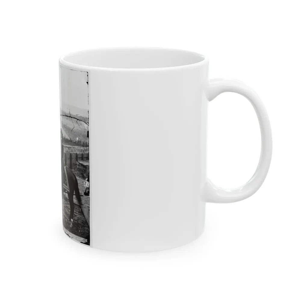 Atlanta, Ga. Gen. William T. Sherman On Horseback At Federal Fort No. 7 (U.S. Civil War) White Coffee Mug-Go Mug Yourself
