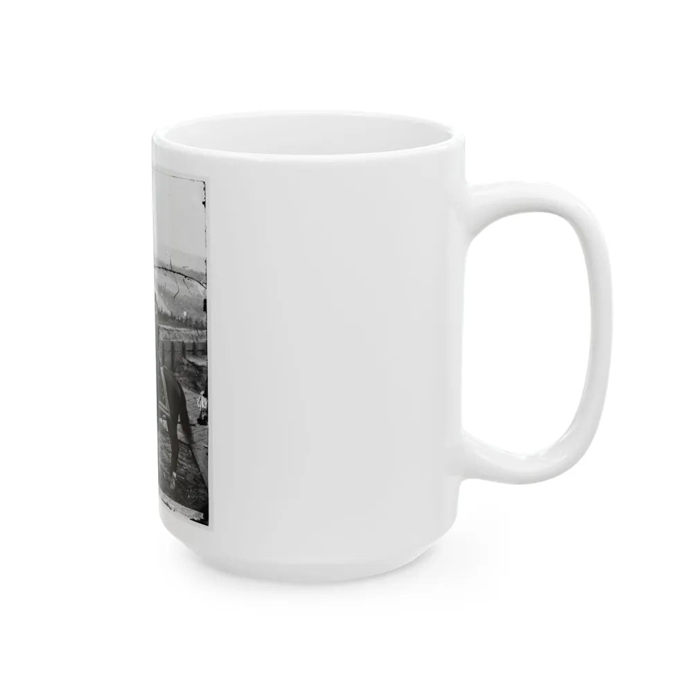 Atlanta, Ga. Gen. William T. Sherman On Horseback At Federal Fort No. 7 (U.S. Civil War) White Coffee Mug-Go Mug Yourself