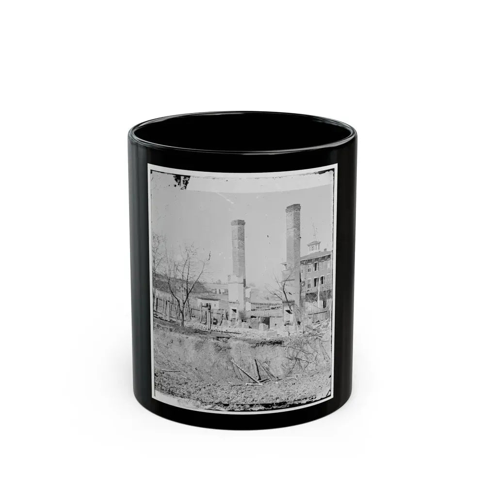 Atlanta, Georgia. Burned Building (U.S. Civil War) Black Coffee Mug 11oz - Go Mug Yourself