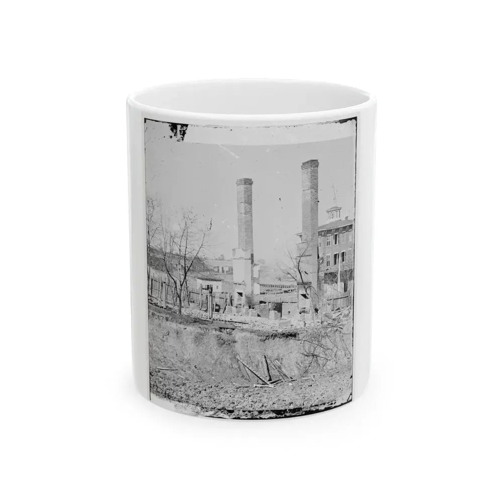 Atlanta, Georgia. Burned Building (U.S. Civil War) White Coffee Mug 11oz - Go Mug Yourself
