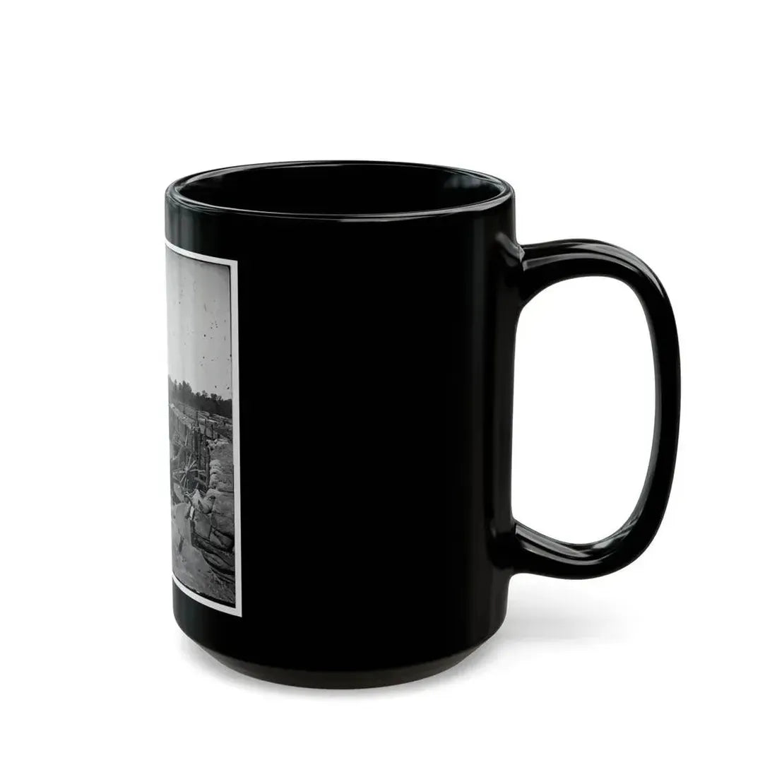 Atlanta, Georgia. Confederate Fort In Front Of Atlanta-2 (U.S. Civil War) Black Coffee Mug - Go Mug Yourself