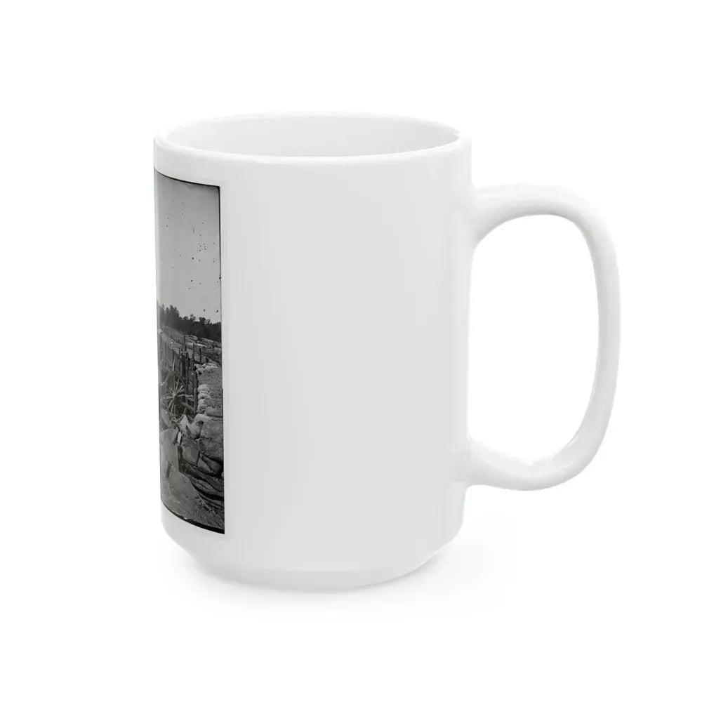 Atlanta, Georgia. Confederate Fort In Front Of Atlanta-2 (U.S. Civil War) White Coffee Mug - Go Mug Yourself