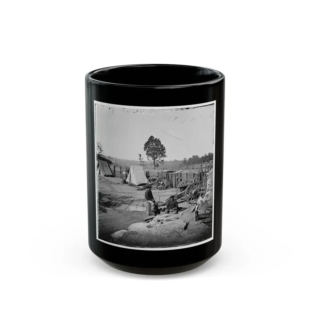 Atlanta, Georgia. Confederate Fort In Front Of Atlanta-3 (U.S. Civil War) Black Coffee Mug 15oz - Go Mug Yourself