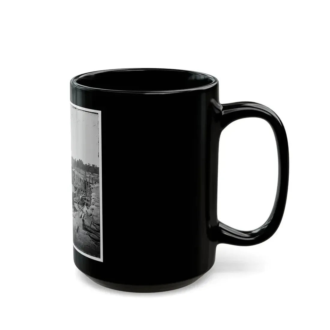 Atlanta, Georgia. Confederate Fort In Front Of Atlanta-3 (U.S. Civil War) Black Coffee Mug - Go Mug Yourself