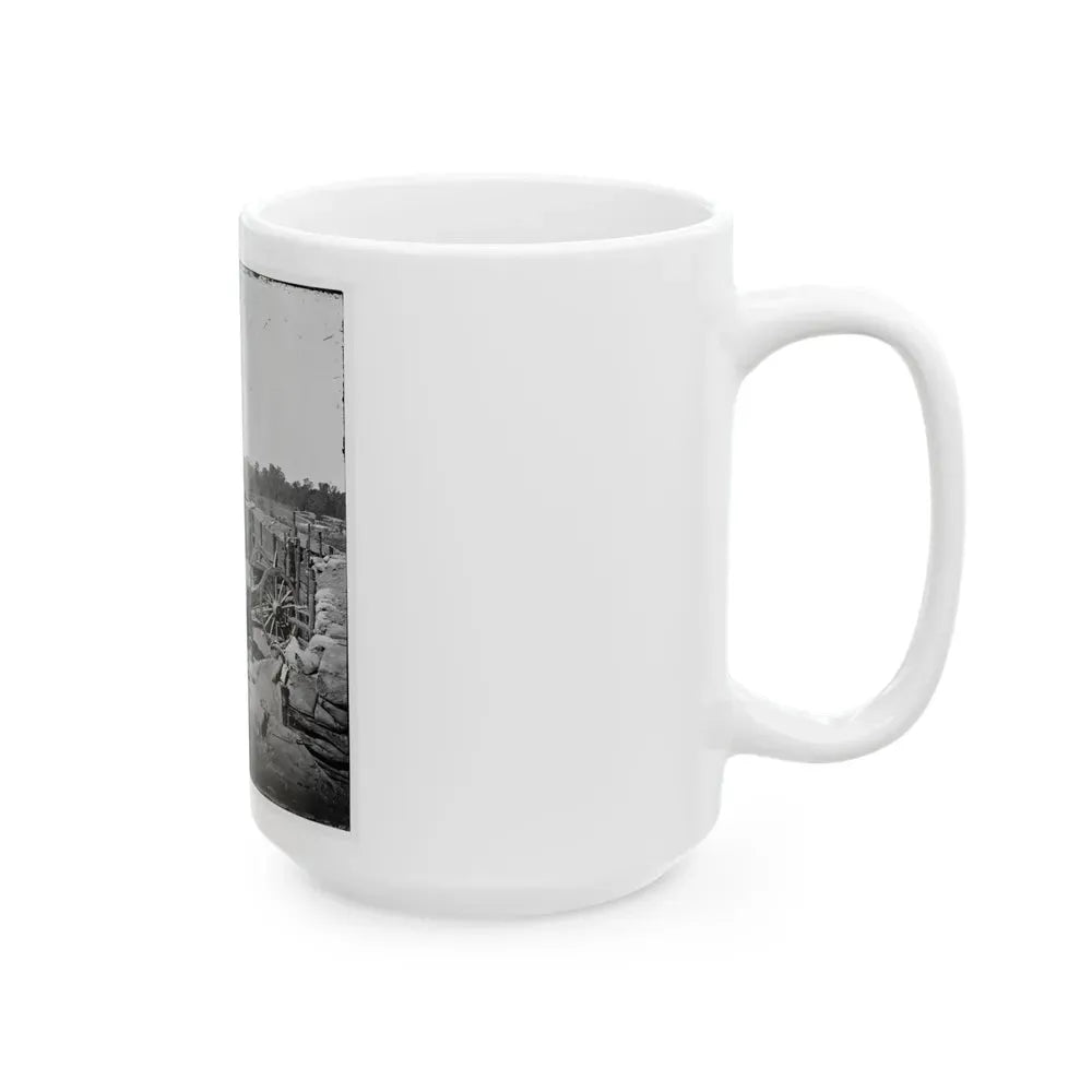 Atlanta, Georgia. Confederate Fort In Front Of Atlanta-3 (U.S. Civil War) White Coffee Mug - Go Mug Yourself