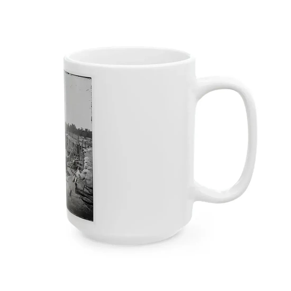 Atlanta, Georgia. Confederate Fort In Front Of Atlanta-3 (U.S. Civil War) White Coffee Mug - Go Mug Yourself