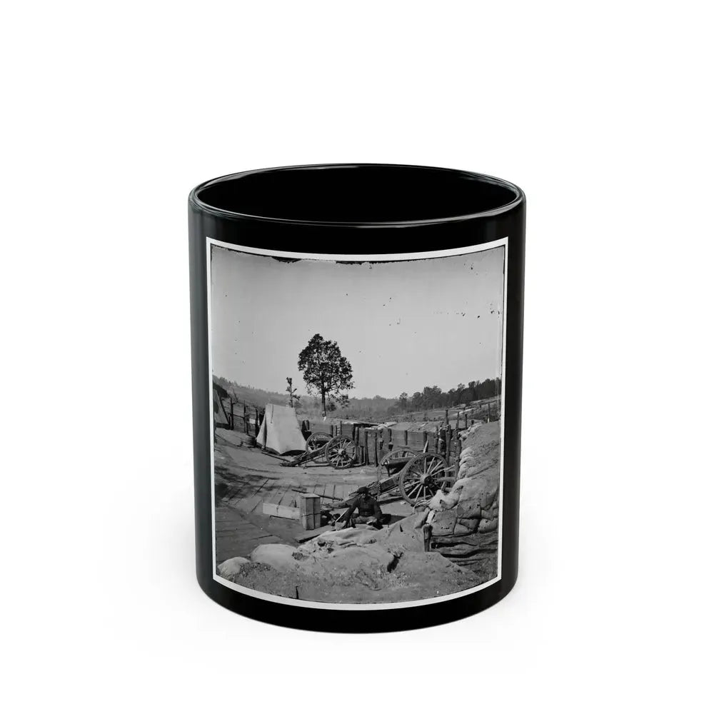 Atlanta, Georgia. Confederate Fort In Front Of Atlanta (U.S. Civil War) Black Coffee Mug 11oz - Go Mug Yourself