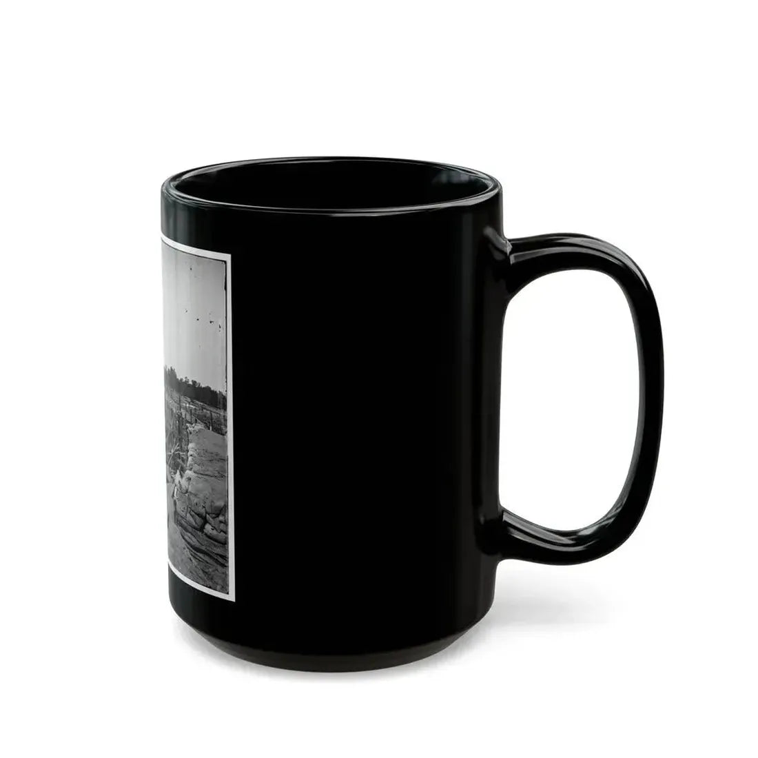 Atlanta, Georgia. Confederate Fort In Front Of Atlanta (U.S. Civil War) Black Coffee Mug - Go Mug Yourself