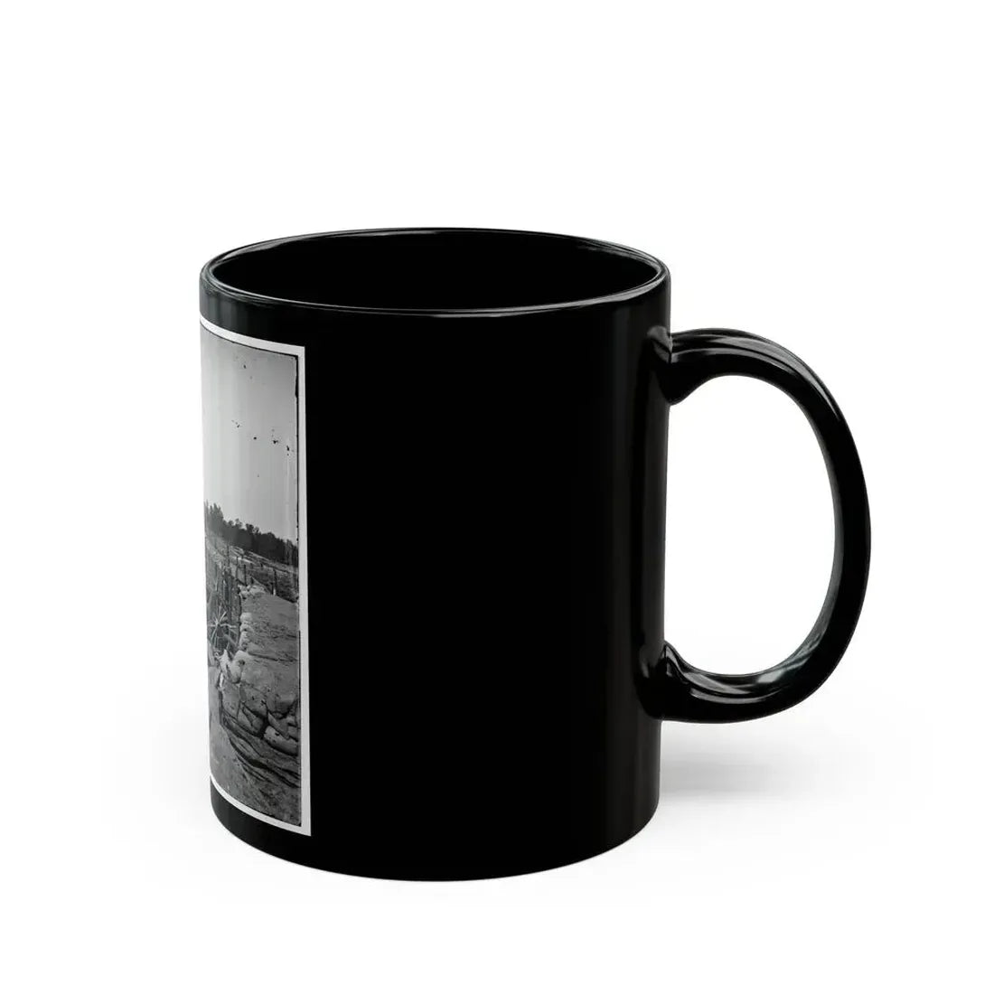 Atlanta, Georgia. Confederate Fort In Front Of Atlanta (U.S. Civil War) Black Coffee Mug - Go Mug Yourself