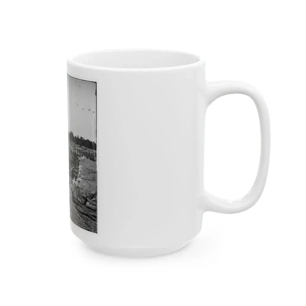 Atlanta, Georgia. Confederate Fort In Front Of Atlanta (U.S. Civil War) White Coffee Mug - Go Mug Yourself