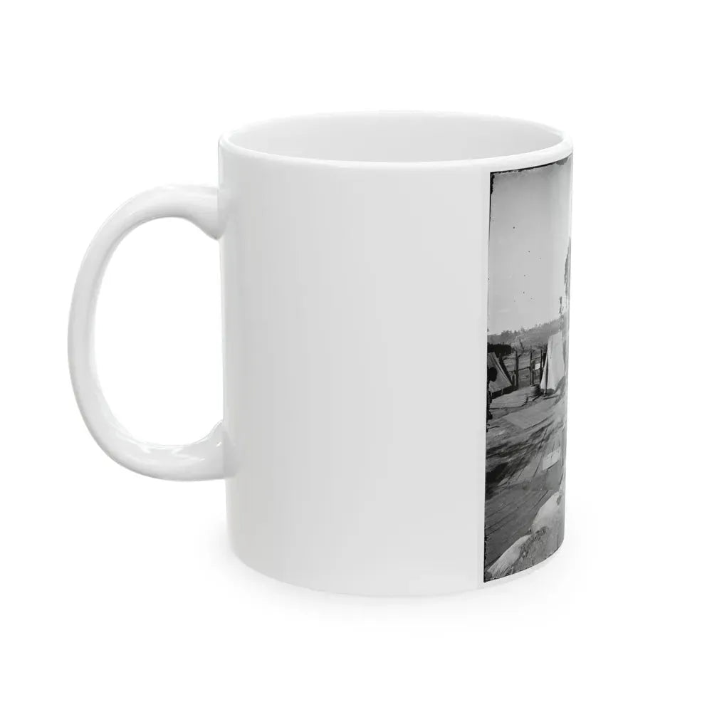Atlanta, Georgia. Confederate Fort In Front Of Atlanta (U.S. Civil War) White Coffee Mug - Go Mug Yourself