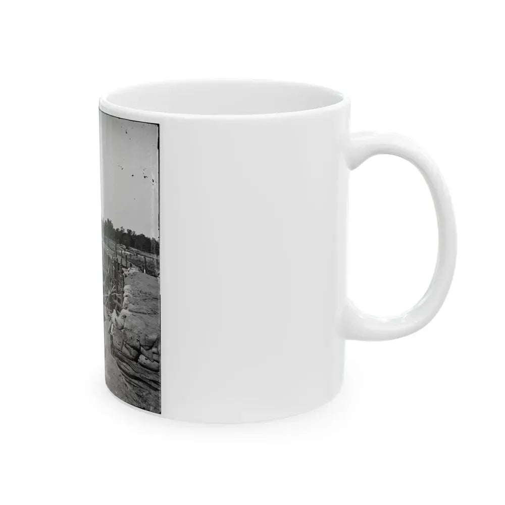 Atlanta, Georgia. Confederate Fort In Front Of Atlanta (U.S. Civil War) White Coffee Mug - Go Mug Yourself