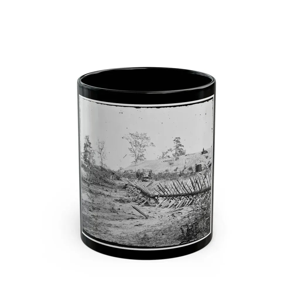 Atlanta, Georgia. Confederate Fortifications. (Shown Is Barnard's Wagon And Portable Darkroom) (U.S. Civil War) Black Coffee Mug 11oz - Go Mug Yourself