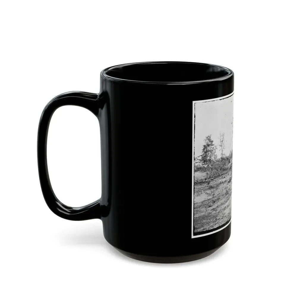 Atlanta, Georgia. Confederate Fortifications. (Shown Is Barnard's Wagon And Portable Darkroom) (U.S. Civil War) Black Coffee Mug - Go Mug Yourself