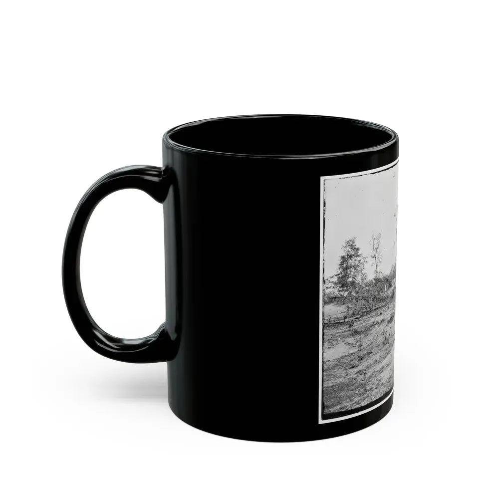 Atlanta, Georgia. Confederate Fortifications. (Shown Is Barnard's Wagon And Portable Darkroom) (U.S. Civil War) Black Coffee Mug - Go Mug Yourself