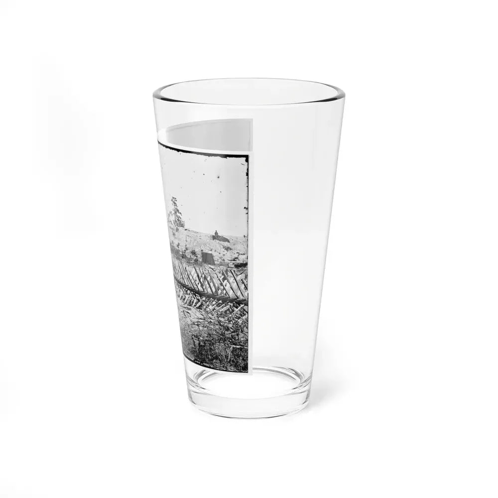Atlanta, Georgia. Confederate Fortifications. (Shown Is Barnard's Wagon And Portable Darkroom) (U.S. Civil War) Pint Glass 16oz - Go Mug Yourself