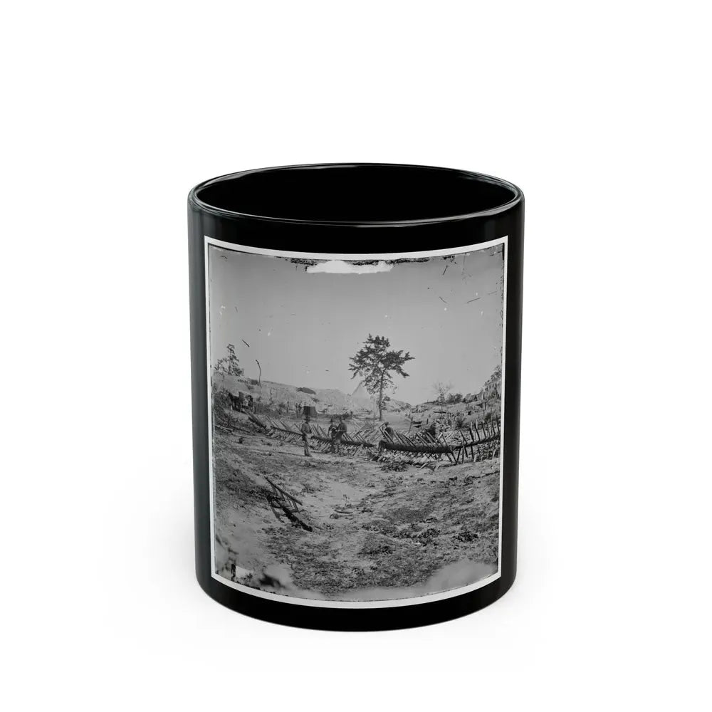 Atlanta, Georgia. Confederate Fortifications (Shown Is George N. Barnard, Photographer And His Dark Room) (U.S. Civil War) Black Coffee Mug 11oz - Go Mug Yourself