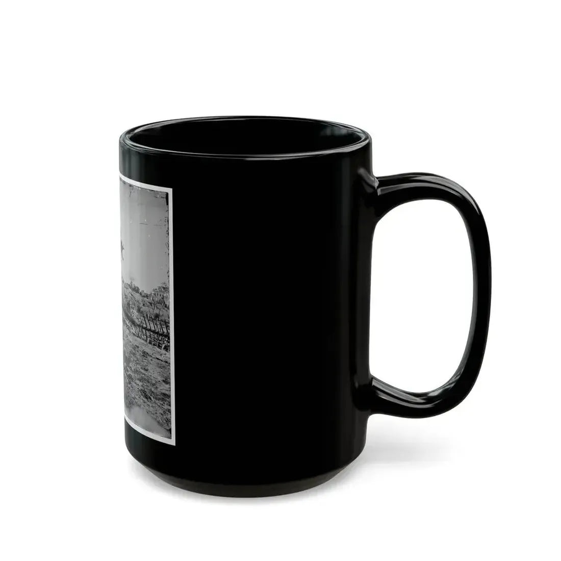 Atlanta, Georgia. Confederate Fortifications (Shown Is George N. Barnard, Photographer And His Dark Room) (U.S. Civil War) Black Coffee Mug - Go Mug Yourself