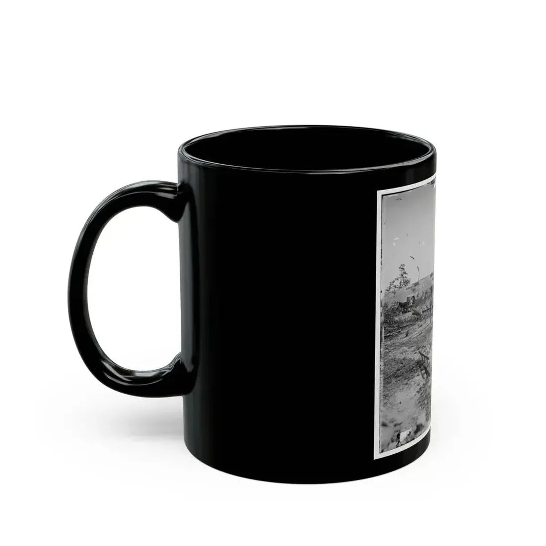 Atlanta, Georgia. Confederate Fortifications (Shown Is George N. Barnard, Photographer And His Dark Room) (U.S. Civil War) Black Coffee Mug - Go Mug Yourself