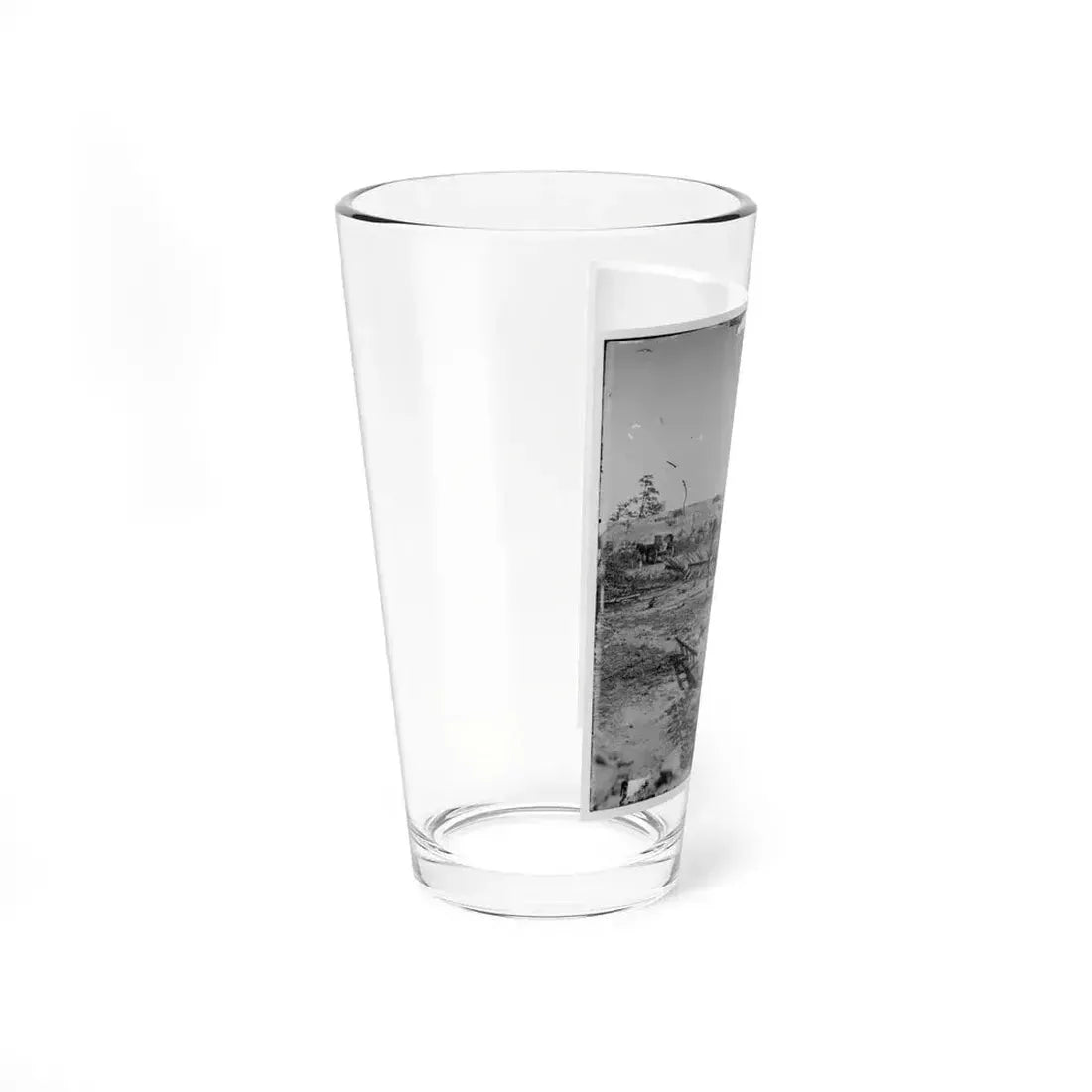 Atlanta, Georgia. Confederate Fortifications (Shown Is George N. Barnard, Photographer And His Dark Room) (U.S. Civil War) Pint Glass 16oz - Go Mug Yourself