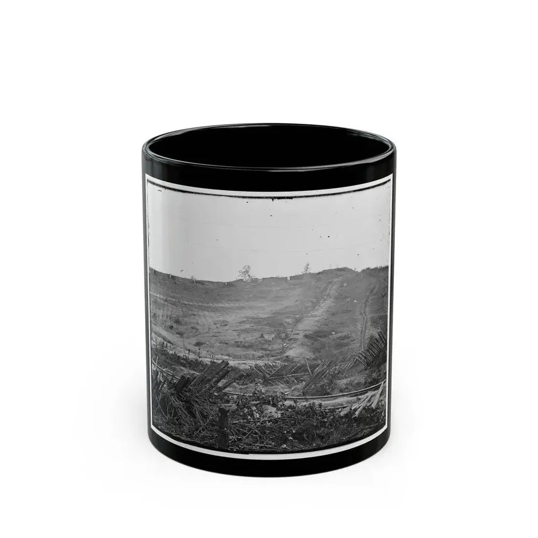 Atlanta, Georgia. Confederate Fortifications (U.S. Civil War) Black Coffee Mug 11oz - Go Mug Yourself