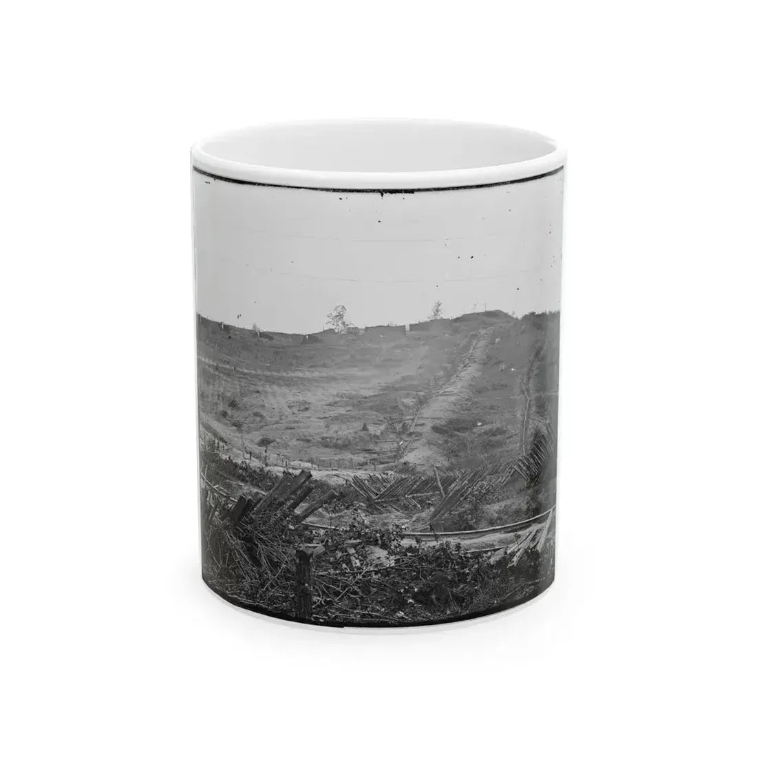 Atlanta, Georgia. Confederate Fortifications (U.S. Civil War) White Coffee Mug 11oz - Go Mug Yourself