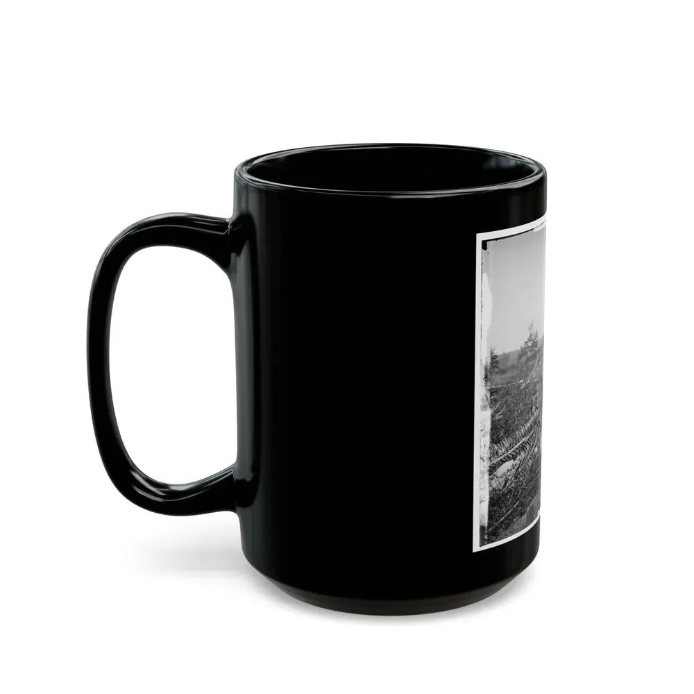 Atlanta, Georgia. Confederate Fortifications With Potter House In The Distance (U.S. Civil War) Black Coffee Mug - Go Mug Yourself