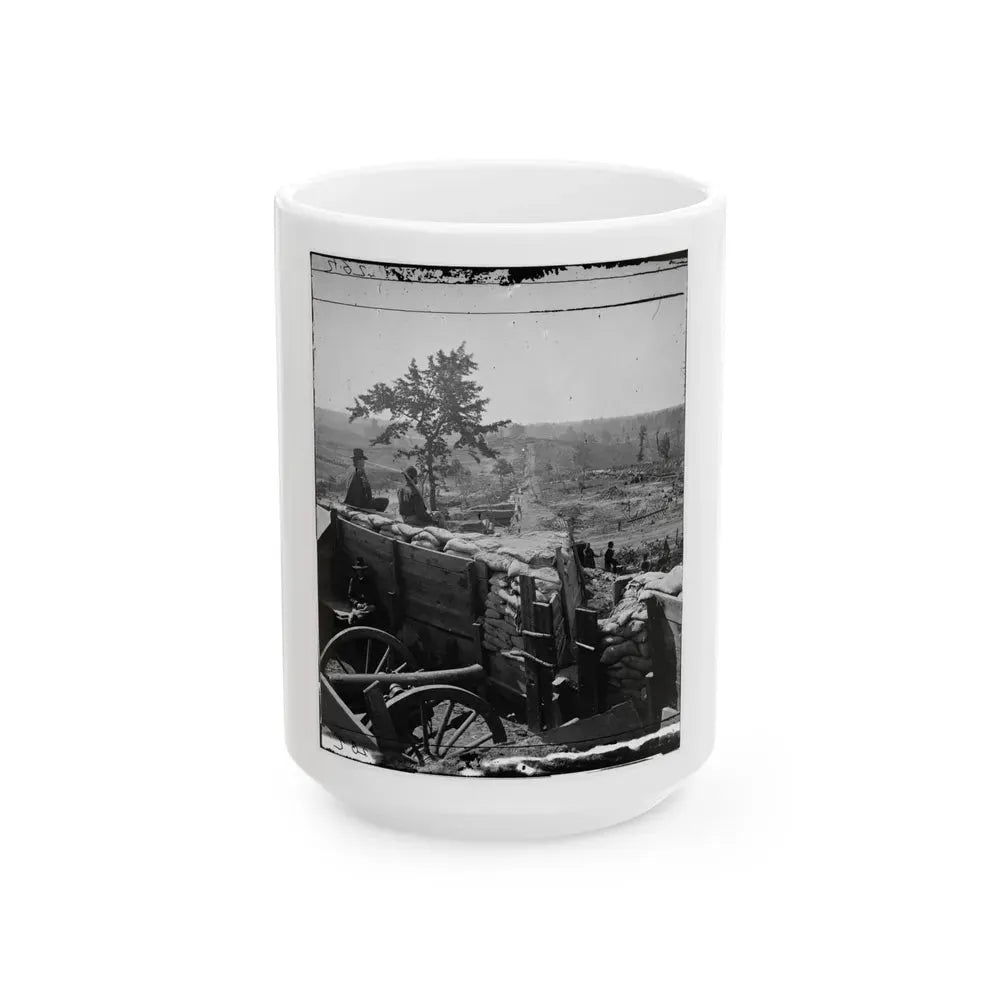 Atlanta, Georgia. Federal Troops In Confederate Fort (U.S. Civil War) White Coffee Mug 15oz - Go Mug Yourself