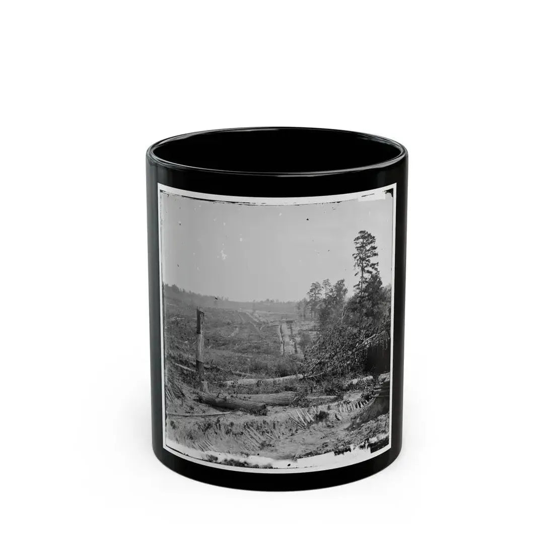Atlanta, Georgia. Fortifications (U.S. Civil War) Black Coffee Mug 11oz - Go Mug Yourself