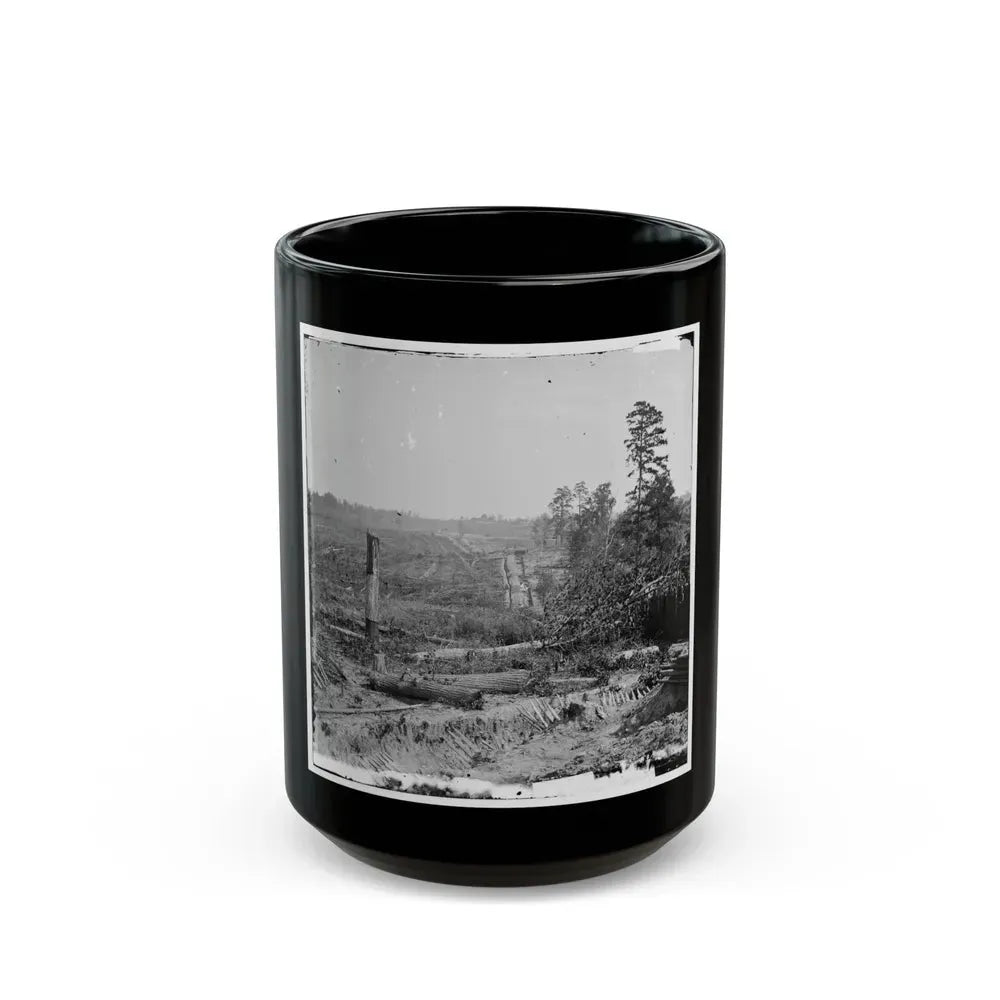 Atlanta, Georgia. Fortifications (U.S. Civil War) Black Coffee Mug 15oz - Go Mug Yourself