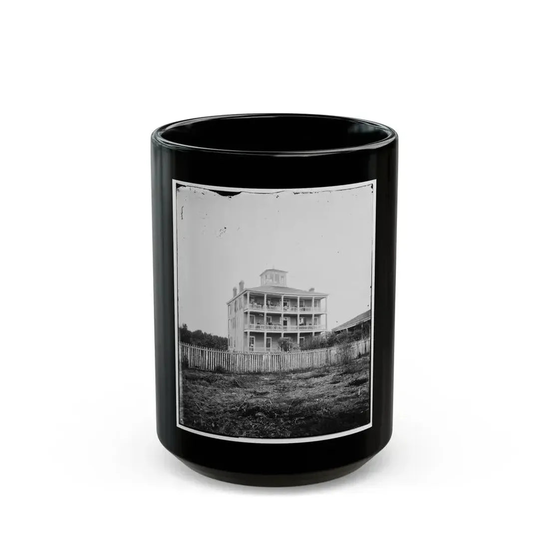 Atlanta, Georgia. House (U.S. Civil War) Black Coffee Mug 15oz - Go Mug Yourself